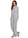 Verdusa Women's Casual Long Sleeve Cowl Neck Loose Pocket Shift Long Maxi Dress