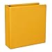 Samsill Plant Based Durable 2 Inch 3 Ring Binders, Made in The USA, Fashion Clear View Binders, Up to 25% Plant Based Plastic, Coral Orange, 2 Pack (U86673)