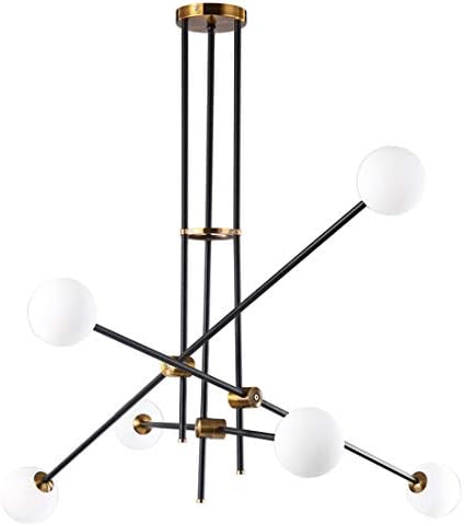Zceillamp Deformable Molecule Design Ceiling Lighting Glass Shade G9 Bulb - Contemporary Creative Pendant Lamp Restaurant Cafe Loft Bedroom Living Room Decoration Light [Energy Class A]