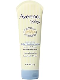 Aveeno Baby Daily Moisture Lotion, Fragrance Free (Pack of 10 (8 oz each))