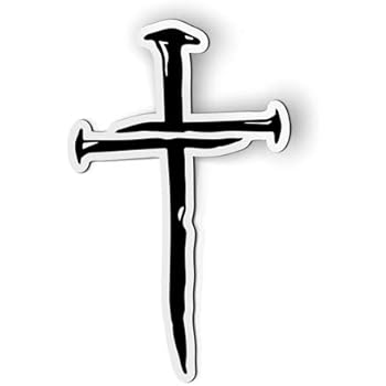 AK Wall Art Cross Nails - Magnet - Car Fridge Locker - Select Size