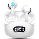Wireless Earbuds, Bluetooth 5.4 Headphones with ENC Clear Call Stereo Sound | Ear Buds with LED Display, 48H Playback in Ear Earphones, IP7 Waterproof Bluetooth Earbuds for iOS Android Work Travel