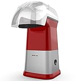 OPOLAR Fast Hot Air Popcorn Popper Machine, No Oil Popcorn Maker with Measuring Cup and Removable Top Cover, Ideal for Watching Movies and Holding Parties in Home, Healthy, 1200W, BPA-Free