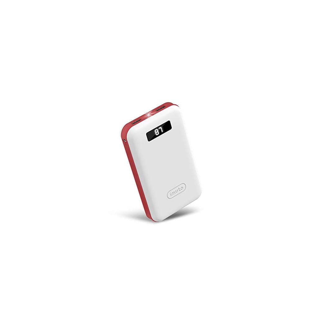 imuto 20000mAh Compact Portable Charger Power Bank External Battery