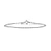 Amberta 925 Sterling Silver 2.3 mm Heart Chain Bracelet Length 7