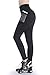 EAST HONG Women's Yoga Leggings Exercise Workout Pants Gym Tights (S, Black)