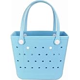 CLLTIV Tote Bag for Women - Large Rubber Beach Bag, Medium Waterproof Sandproof Travel Tote Bags for Beach Outdoor Sports