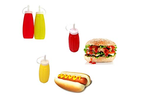 3 Squeeze Bottle Dispenser Condiment Containers, Ketchup and Mustard Set, Squeeze Bottles Dispensers for Camping, Cookware, Picnic Baskets, Picnic Time, Picnic Table, Great Grill Accessories - Thumbnail 6