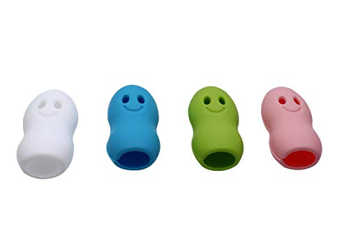 Excelity Set of 4 Silicone Toothbrush Head Cover Protective Case Against Soap, Dirt and Hair for Travel Home Camping