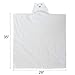 LURDDESLURDDES Cute Baby Newborn Boys Girls Hooded Blankets Unisex Bear Hoodie White Swaddle Plush Blanket