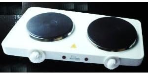 EUROSONIC Portable Double Twin Electric Hot Plate 2500W Cooking Hob Cooker Hotplate Stove