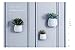 6 inch Wall Mounted Ceramic Planters Flower Plant Vase, Hanging Planters, Succulent Plant Pots, White,3PCS