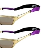 Croakies Kids Neoprene Elastic Eyeglass and Sunglass Retainer / Strap For Children, Purple (2 Pack)
