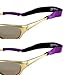 Croakies Kids Neoprene Elastic Eyeglass and Sunglass Retainer / Strap For Children, Purple (2 Pack)