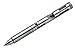 BOKER Plus Titanium Tactical Pen, Silver