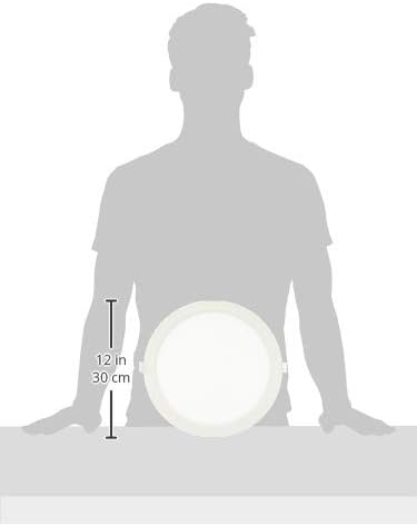 LED Round Panel Moon DC24V/20W 840,300mm,2400lm, 3m WAGO Clamps, Grey - Image 5