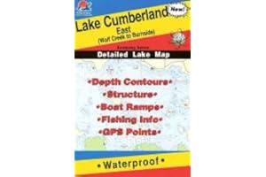 FISHING HOT SPOTS Lake Cumberland East Fishing Map (Kentucky Fishing Map Series, L443)