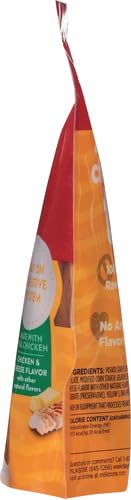 MILK-BONE EASY PEASY CHICKEN CHEESY FLAVOR TWISTS, RAWHIDE FREE DOG CHEWS, BAG OF 70