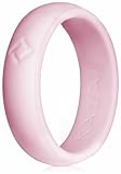 Kauai Silicone Wedding Rings - Leading Brand, from the Latest Artist Design Innovations to Leading-Edge Comfort: Pro-Athletic Ring and Elegance Collection for Women, Misty Pink, 7