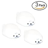 3Pcs Soft Slow Rising Seals Relief Toys Cute Mini Squishy Squeeze Stretchy Animal Healing Stress by Q-Curer