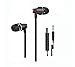 Headphones,in-Ear Earbuds Headset Earphones with Mic Microphone Stereo and Volume Control Heavy Bass with 3.5mm Jack (Black)