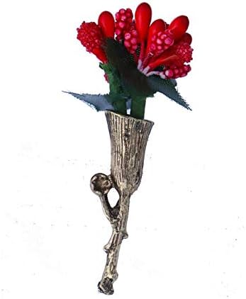 Adorn Gold Plated Flower Bouquet Brooch for Men and Women