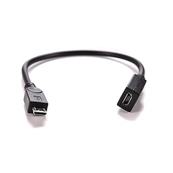 Micro USB 2.0 Verlängerung Stecker auf Buchse - 15cm