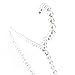 HANGERWORLD Pack of 6 Premium Metal Elegant Clothes Hangers Covered in Pearl Beads - 15.7 Inches