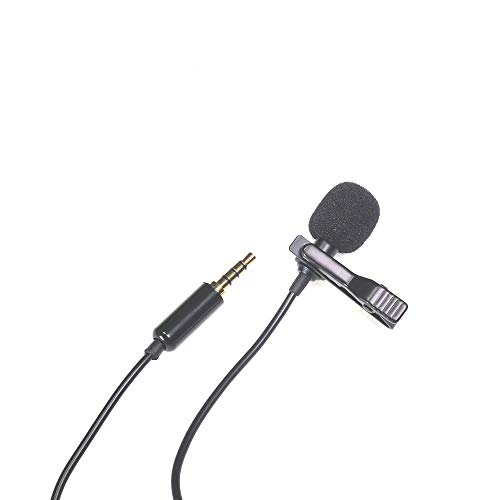 Riqiorod Lavaliver Microphone, 3.5mm Omnidiectional Condenser Phone Mic for Video Recording, Camera, Interview, Conference, Youtube Vlogging Facebook Livestream, XBOX Game, Podcast, Apple iPad Studio