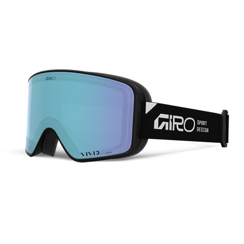 Giro Method Ski Goggles Snow Goggles Ski Snowboard Goggles One Size | VIVID ZEISS Lenses, EXV Wide Vision, EVA Anti-Fog, OTG Suitable, Helmet Compatible | Colour: Stacked Black - Lenses: v. Royal/V