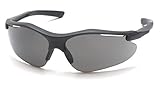 Pyramex Fortress Safety Eyewear, Gray Lens With Black Frame