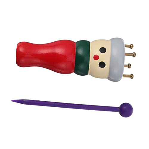 Gadpiparty Wood Yarn Knitter Tool for DIY Crafts Random Color Mini Loom for Doll Making Easy to Use for Boys and Girls and Adults for Knitting and Weaving Projects