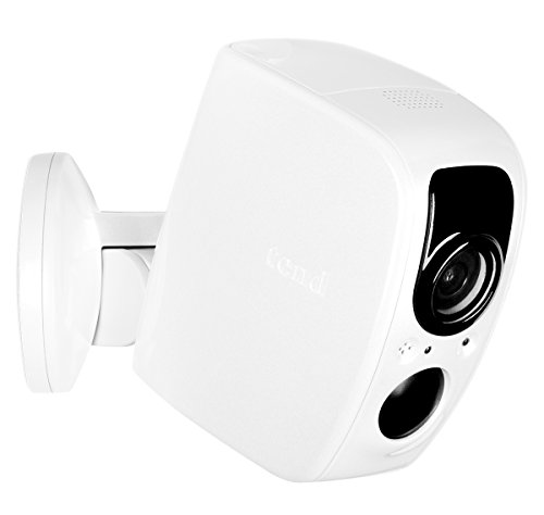 Lynx Solar Weatherproof Outdoor WiFi Surveillance Camera with Solar Panel, Facial Recognition, Night Vision, White