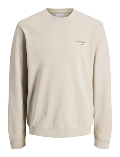 Jjearchive Graphic Sweat Crew Neck Noos, Rayo de Luna, XS Hombre, Rayo de Luna, XS