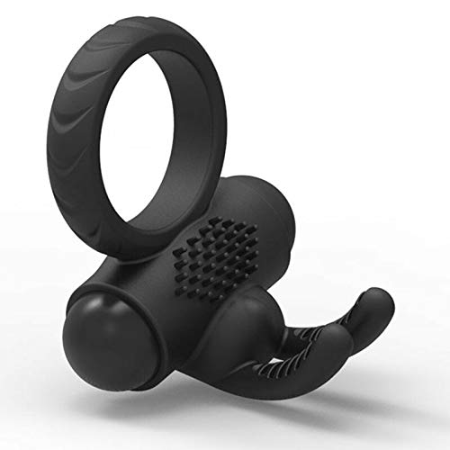 GSMV Adult Male Moving Silicone Rabbit Ring Enhancer Toys for Men and Couple