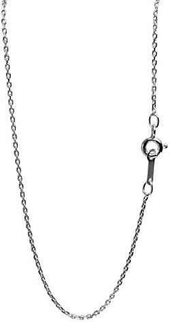 大人気 あずきチェーン 4面カット 長さ40 45cm 45cm 幅1 1mm ロジウムコーティング ネックレス メンズ シルバー レディース Sv 925