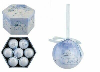 Christmas Tree Decoration - Box of 14 Baubles - 75mm - Polar Bear Family