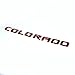 Yoaoo 3pcs OEM Redline Colorado Emblems Letter Badge Compatible with for Colorado Glossy 2007-2019 (Red Line)
