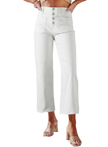 Sidefeel Women's Wide Leg Jeans High Waisted