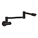 Rozin Wall Mount Swivel Folding Spout Kitchen Faucet Single Cold Water Sink Tap Oil Rubbed Bronze