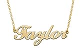 Customized Name Necklace in 18K Gold Plated Sterling Silver - Personalized Gift for Girls