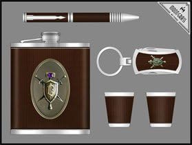 7oz Flask/Pen/Shot/KeyChain Gift Set