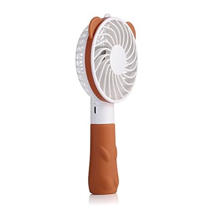 La Forte Portable Bear Mini Usb / Battery Fan Air Cooling Handheld Fan,(Brown)