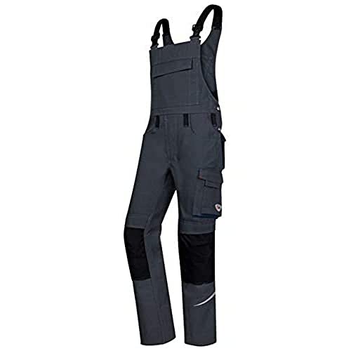 BP 1804-720-70-44n Salopette stretch avec fixations à clip 305 g/m² Coton renforcé Anthracite 44 n
