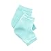 PrettyDate 2 Pair Spa Moisturising Silicone Gel Heel Socks for Dry Hard Cracked Skin Moisturizing Open Toe Comfy Recovery Socks Day Night Care fits U.S. Women Size 4-8.5.Men size 6-10.5 (M,Green+Pink)