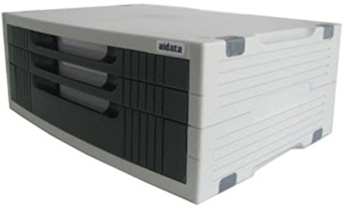 AIDATA MS310 Deluxe LCD Monitor Stand / Printer Stand (Platinum / Dark Gray) (6"H x 15"W x 11"D)