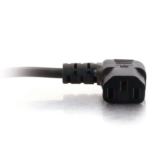 C2G Power Cord, 90 Degree Power Cord, Right Angle Power Cord, 3 Pin