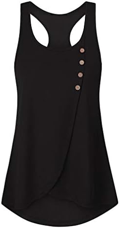 WANQUIY Tank Top Tunic Women Summer Solid Sleeveless Tops Blouse Hollow Out Vest Beige