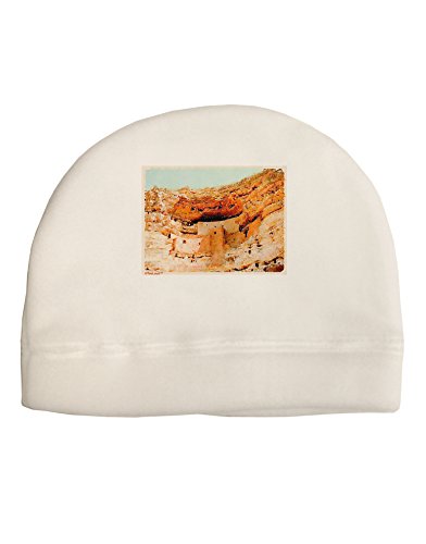 TooLoud Montezuma Castle Watercolor Child Fleece Beanie Cap Hat