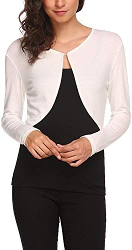 Hotouch Women's White Shrug for Dresses 